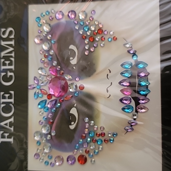 Face Gems 3D Crystal Colorful Acrylic Rhinestone Sticker Reuseable Decorations 4 - Picture 3 of 4